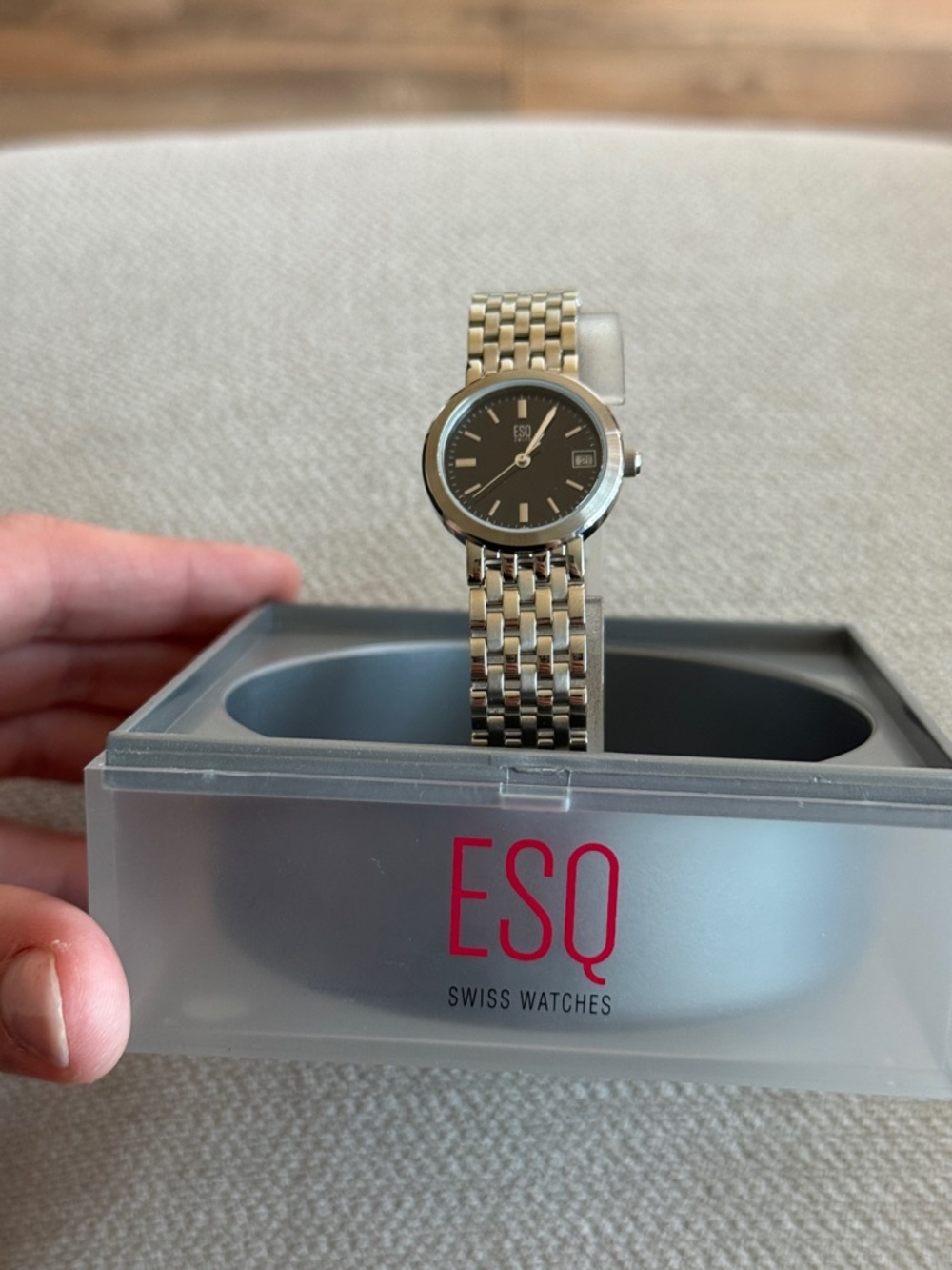 ESQ SWISS by Movado E5198 stainless steel ladies 25mm watch.